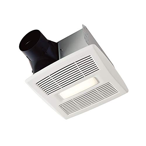 Broan-NuTone AE110L Ventilation Fan with LED Light and Roomside Installation, ENERGY STAR Certified, 110 CFM 1.0 Sones White