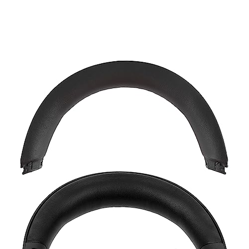 Geekria Protein Leather Headband Pad Compatible with Microsoft Xbox Wireless, Headphones Replacement Band, Headset Head Cushion Cover Repair Part (Black)