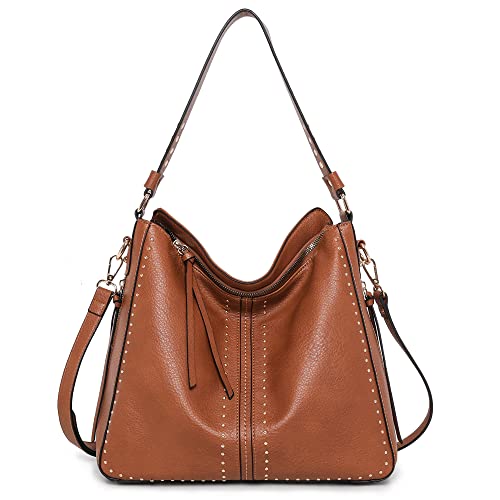 Montana West Hobo Bag for Women Large Vegan Leather Purses and Handbags Tote Bags Crossbody Shoulder Bags With Holster MWC-G1001BR