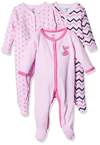 Luvable Friends Unisex Baby Cotton Sleep and Play, Foxy, 3-6 Months