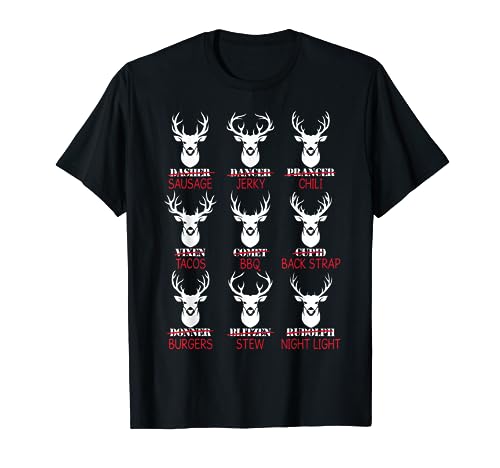 Deer Hunting Gift Hunter of All Santa's Reindeer T-Shirt