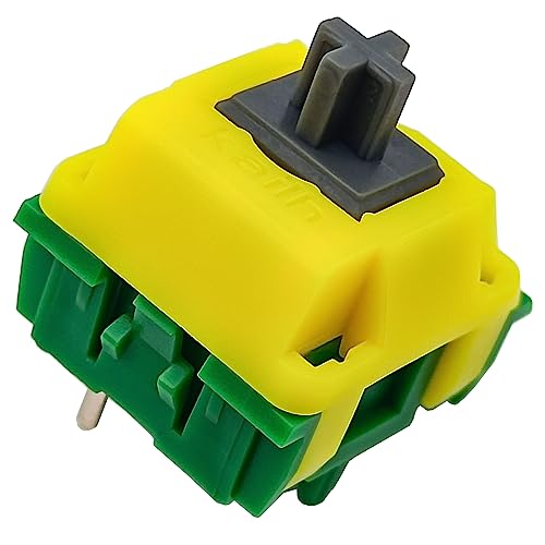 Kailh Canary Switches for Mechanical Gaming Keyboard,5-pin 42gf/Light Clicky/HP Feel/Lubed Switches(Kailh Canary,72Pcs)