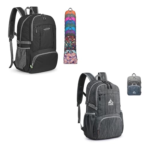 G4Free 40L Lightweight Packable Backpack with 30L Foldable daypack