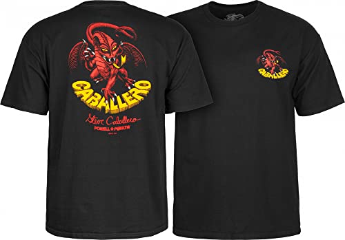 Powell Peralta Steve Caballero Dragon II T-Shirt, Black, Extra Large