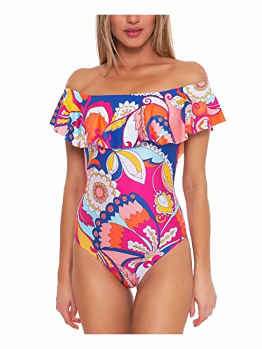 Trina Turk Women’s Sevilla Off Shoulder One Piece Swimsuit (10)