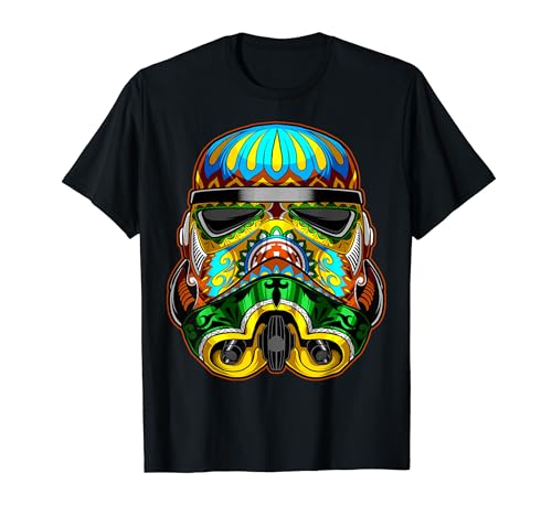 Star Wars Stormtrooper Ornate Sugar Skull Graphic T-Shirt T-Shirt