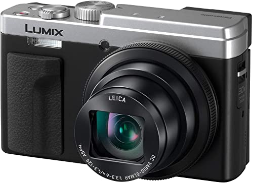 Panasonic LUMIX ZS80D 4K Digital Camera, 20.3MP 1/2.3-inch Sensor, 30X Leica DC Vario-Elmar Lens, F3.3-6.4 Aperture, WiFi, Hybrid O.I.S. Stabilization, 3-Inch LCD, DC-ZS80DS (Silver)