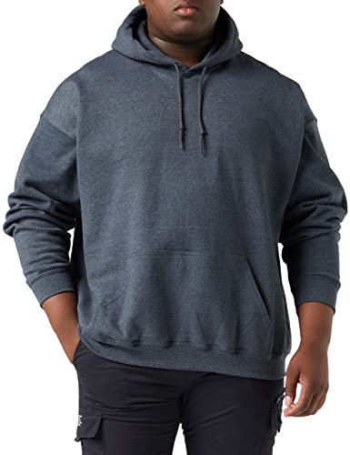 Gildan Adult Fleece Hoodie Sweatshirt, Style G18500, Multipack, Dark Heather (1-Pack), 3X-Large