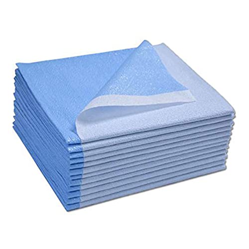 Avalon Papers Single-Use Medical Equipment Drape, Blue, 40' x 72' (Pack of 50) - Stretcher Sheet or Treatment Table Cover - Fluid and Barrier Protection - Tissue/Poly - Medical Supplies (357)