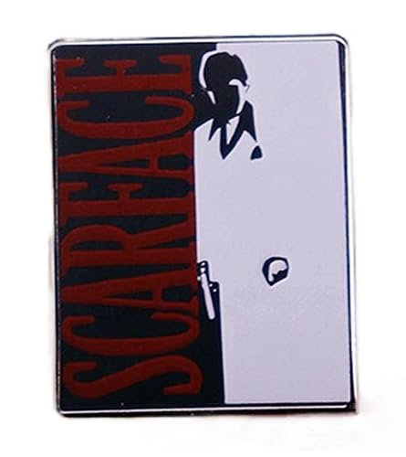 Scarface Al Pacino Movie Poster Gangster Crime Mafia Mob Cuban Film 1.2' Enamel Pin Badge