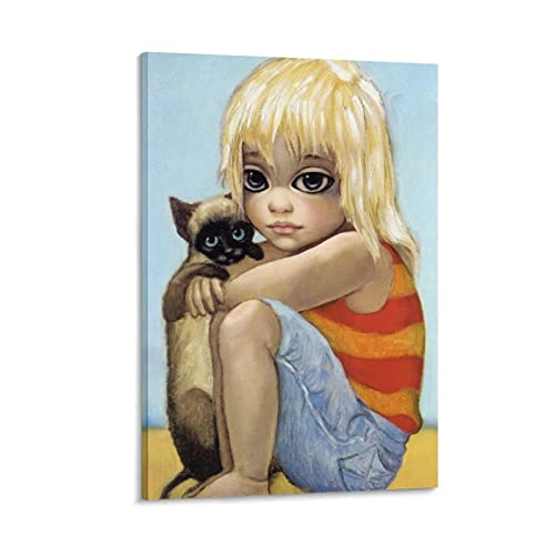 Margaret Keane Big Eyes Poster (4) Wall Art Picture Painting Poster Canvas Print Posters Artworks Bedroom Living Room Decor 12x18inch(30x45cm)