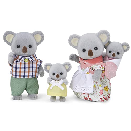 Calico Critters Outback Koala Family - Set of 4 Collectible Doll Figures for Children Ages 3+