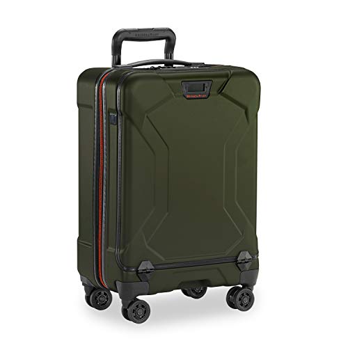 Briggs & Riley Torq Hardside Carry On Luggage with Spinner Wheels 22 inch. USB Charging Port, TSA-Friendly Locks, Easy Access Hinged Front Pocket, Green