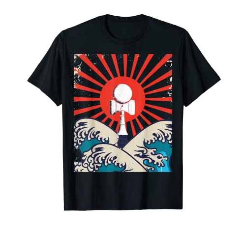 Japanese waves at sunrise give birth to Kendama T-Shirt
