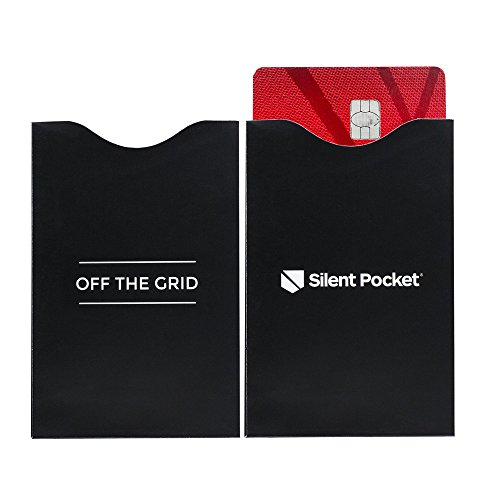 SLNT RFID & NFC Blocking Credit Card Guard Sleeve - Fits in Your Wallet, Protects & Secures Your Information from Identity Theft - Great for Travel, Holds 1 Credit Card, ID or Smart Card (5 Pack)