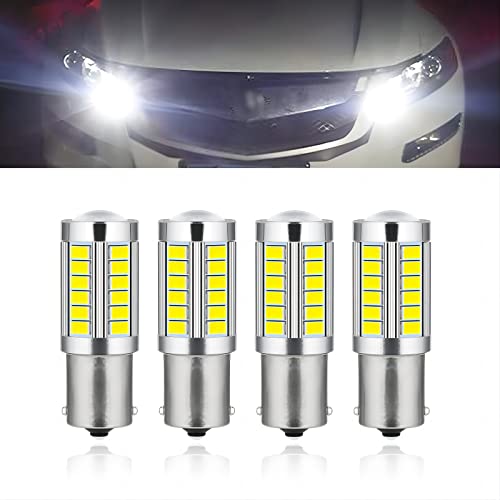 yonwait 4 PCS LED Turn Signals, Light Bulbs 1156, Reversing Light, Brake Light, for 12V Interior RV Camper Trailer Lighting Back Up Reverse Lights or Tail Brake Light