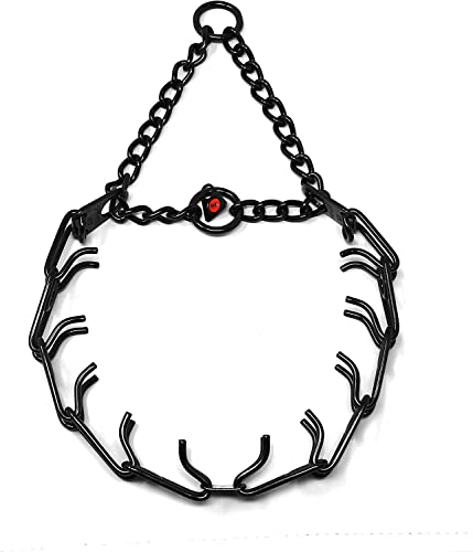 HS HERM. SPRENGER GERMANY Black Stainless Steel Prong Dog Training Collar Ultra-Plus Pet Pinch Collar No-Pull Collar for Dogs Anti Pull Training Collar Made in Germany 3.2mm x 23in Medium