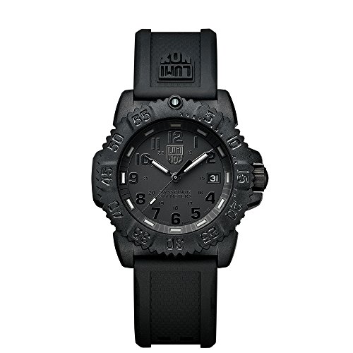 Luminox Sea Navy Seal Colormark 7050 Mid-size Black Rubber Strap Watch A.7051.BO