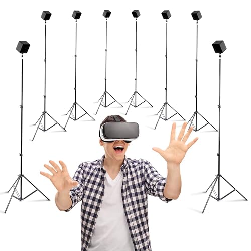 Skywin VR Tripod Stand - HTC Vive Compatible Sensor Stand and Base Station for Vive Sensors or Oculus Rift Constellation (8 Stands)