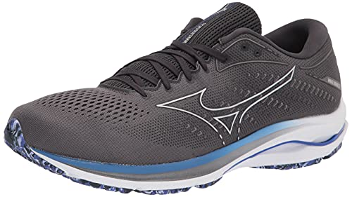 Mizuno Men's Wave Rider 25 | Neutral Support Running Shoe |Eco Friendly Materials | Obsidian | US 11.5