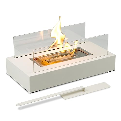 KORNIFUL Tabletop Fire Pit for Christmas Decorations, Indoor Mini Table Top Firepit Small Fireplace Bowl for Outdoor Patio Balcony Backyard Porch Table Decor, Smores Maker, Housewarming Gift