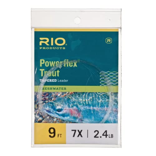 RIO Products Powerflex Trout Leaders, 9ft 7X 6 PK