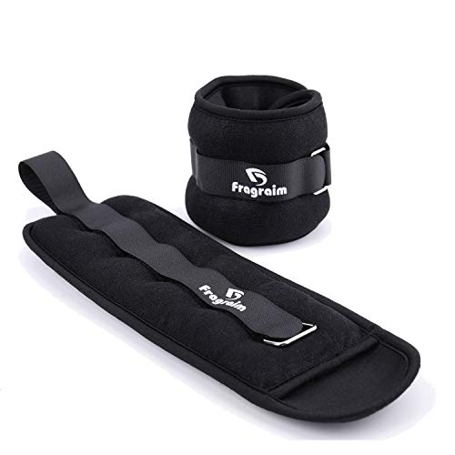 Ankle Weights, 1 Lb Each (2 Lbs Pair) Wrist Leg Arm Weights for Women, Kids and Men, Comfortable and Soft, Pretty Sturdy, Perfect for Dancing, Running, Walking, Fitness, Workout (Black)