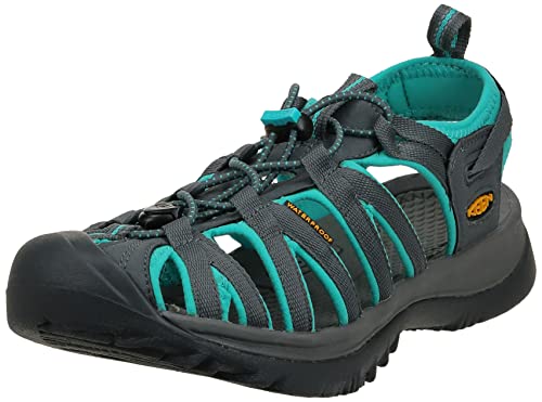 KEEN Women's Whisper Closed Toe Sport Sandals, Dark Shadow/Ceramic, 9.5