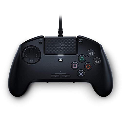 Razer Raion Fightpad for PS4, PS5 Fighting Game Controller: 8 Way D-Pad - Mechanical Switch Front Buttons - 3.5mm Headset Jack – Black