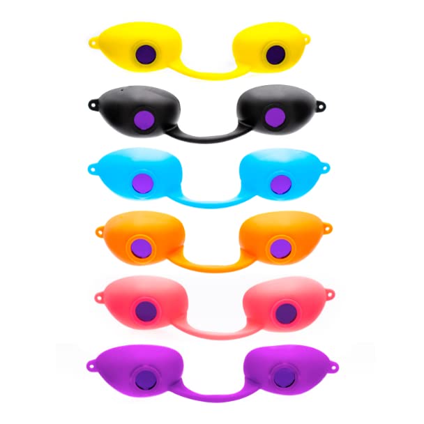 Podz Original Flex Tanning Goggles - Flexible Eyewear, UV Eye Protection - 12 Pack Bag#