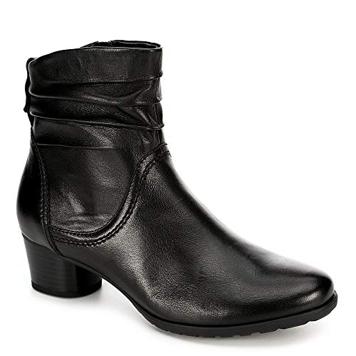 Medicus Womens Theodora Side Zip Slouch Ankle Boot Shoes, Black, US 7.5