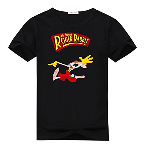 Men's Printed Who Framed Roger Rabbit Poster T Shirts By Anedreabe XL Black