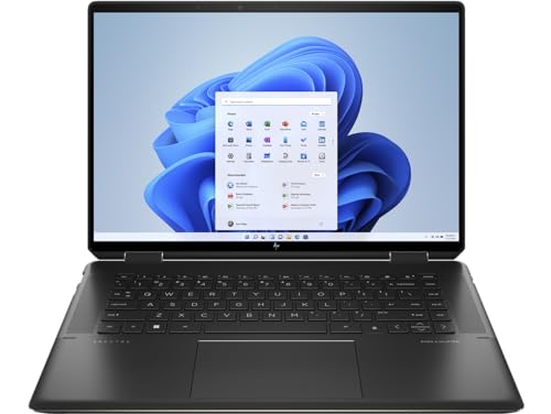 HP Spectre X360 16.0' Touch 3K+ IPS 2-in-1 Laptop 12th Gen (Intel i7-12700H 14-Core, 16GB RAM, 2TB PCIe SSD, Intel Iris Xe, Backlit KYB, Active Pen, FP, WiFi 6, BT 5.2, Win11Home), Nightfall Black