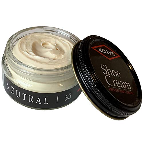 Kelly's Shoe Cream - Professional Leather Shoe Polish - 1.5 oz - Neutral