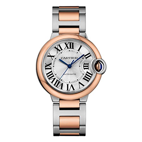 Cartier Ballon Bleu De Cartier Silvered Flinque Guilloche Dial Automatic Ladies Watch W2BB0003