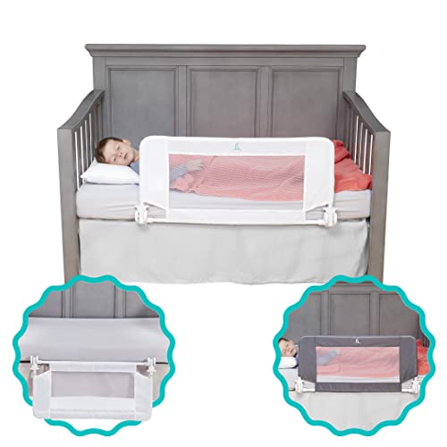 hiccapop Convertible Crib Bed Rail for Toddlers, Baby with Reinforced Anchor Safety