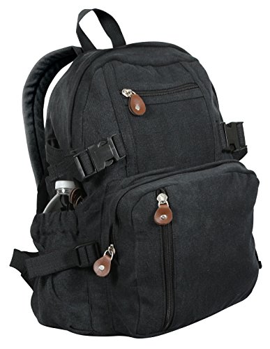 Rothco Black Vintage Compact Backpack