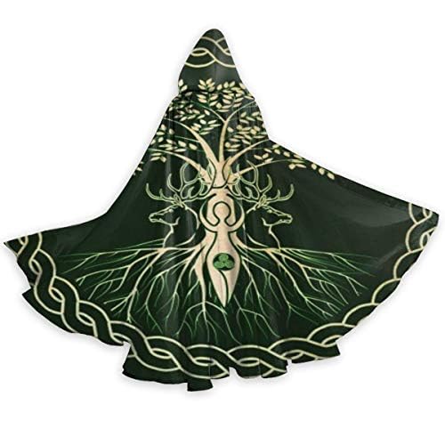 Celtic Ritual Norse Nordic Viking Goddess Wiccan Wicca Halloween Wizard Witch Hooded Robe Cloak Christmas Hoodies Cape Cosplay For Adult Party Favors Supplies Dresses Clothes Gifts Costume