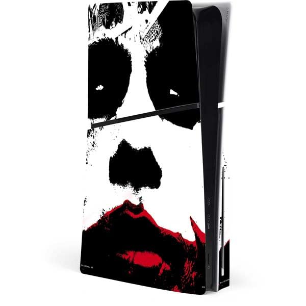 Skinit Decal Gaming Skin Compatible with PS5 Slim Disk Console - Officially Licensed DC Comics The Joker Dark Knight Poster Art Design