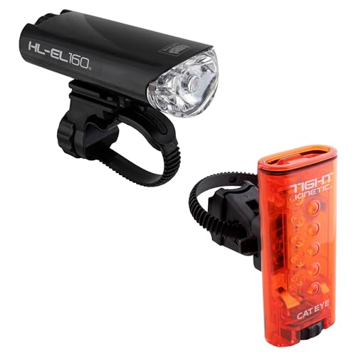 CAT EYE - HL-EL160 and Tight Kinetic Waterproof Safety Light Combo Kit