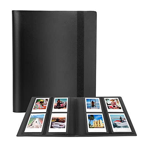 Instax Photo Album, Polaroid Albums 192 Pictures for Fujifilm Instax Mini 11 12 90 70 50S 26 25 9 8+ 7S Instant Camera, Polaroid Photo Album for Polaroid Snap Z2300 PIC-300P Film, Black