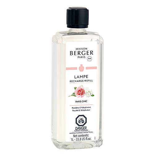 Paris Chic - Lampe Berger Fragrance Refill for Home Fragrance Oil Diffuser - 33.8 Fluid Ounces - 1 Liter
