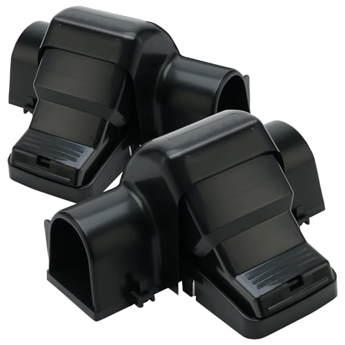 BARLAS Tunneled Safe Pest Control Rat Trap - Humane Dual Entry Traps for Rats and Mice - Rat Snap Traps with Safe Pedal Design - Outdoor Rodent Catcher for Home Office or Restaurants - Pack of 2