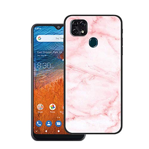 Tznzxm ZTE ZMax 10 Case, ZTE Z6250 Back Case,Consumer Cellular ZMax 10 Case, Marble Painting Design Flexible TPU Scratch Resistant Non-Slip Protective Bumper Slim Phone Case for ZTE Z6250 Pink