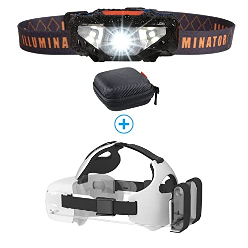 COSOOS Headlamp & Oculus Quest 2 Head Strap
