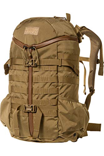 Mystery Ranch 2 Day Backpack - Tactical Daypack Molle Hiking Packs, Coyote, L/XL