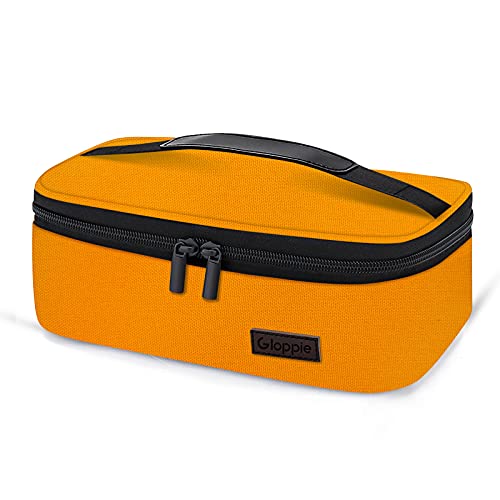 Gloppie Mini Lunch Box Small Lunch Bag for Children Insulated Lunch Bag for Kids LunchBox Thermal Lunch Boxes Reusable Sandwich Bags Snack Box Orange