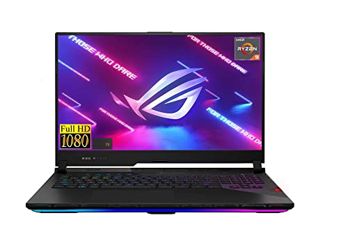Asus 2022 New ROG Strix Premium Gaming Laptop: 17.3' FHD 144Hz IPS Display, AMD Gaming 8-Core Ryzen 9-5900HX, 32GB RAM, 1TB SSD, 4GB GeForce RTX 3050Ti, WiFi-6, Backlit-KYB, USB-C, Win10H, TF