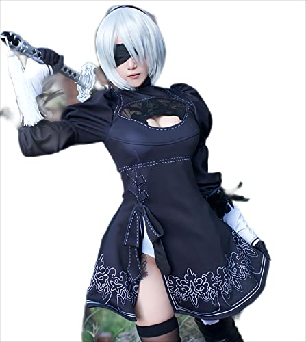 WINGROU Source Animation Cosplay Costume for NieR Automata Yorha No.2