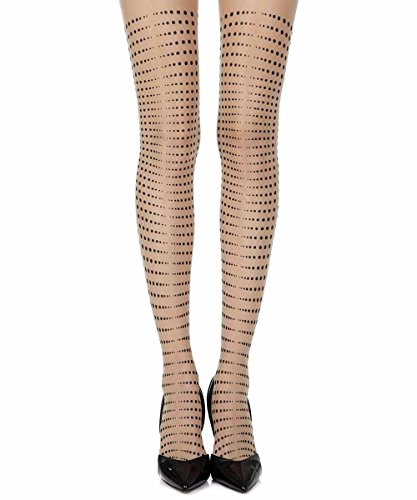Zohara Tights Matching Point Classic One-Size Sheer Print Tights